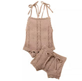 Baby Girls Knitted Set - Natural.